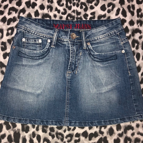 Vintage Y2k Jean Skirt - Picture 1 of 5